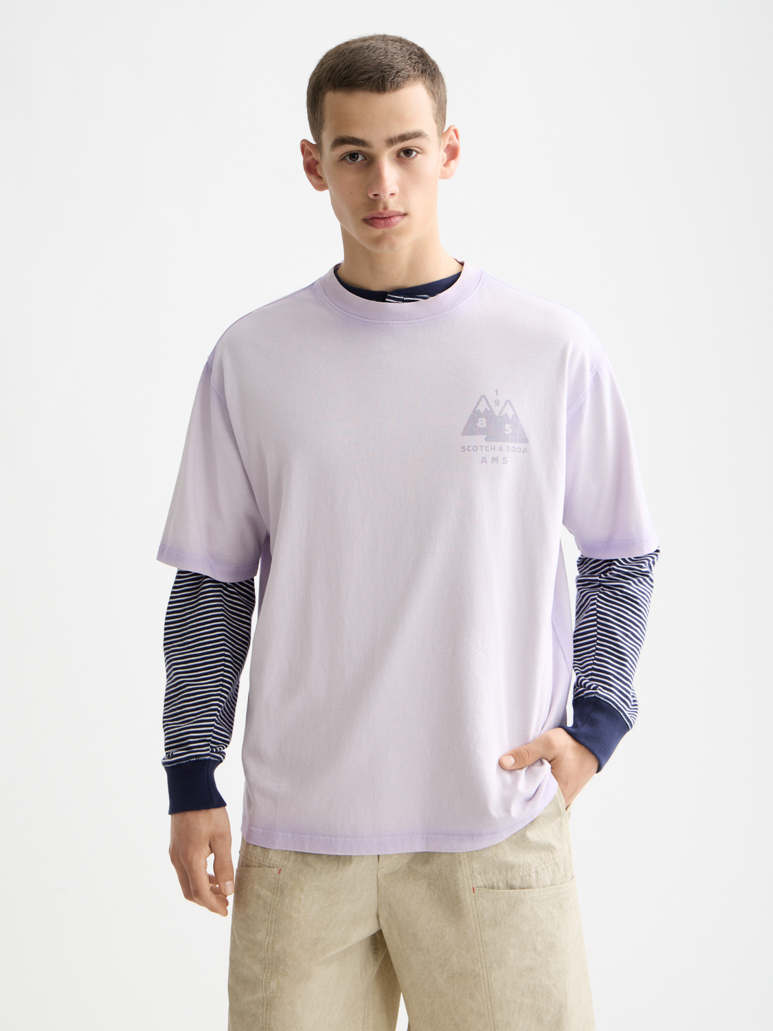 Garment-dyed t-shirt - Scotch & Soda AU