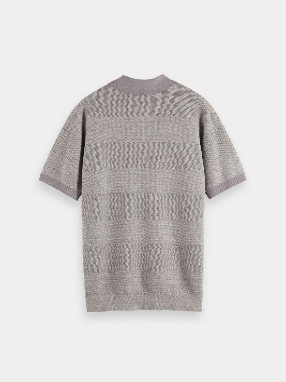Knitted tonal striped polo - Scotch & Soda AU
