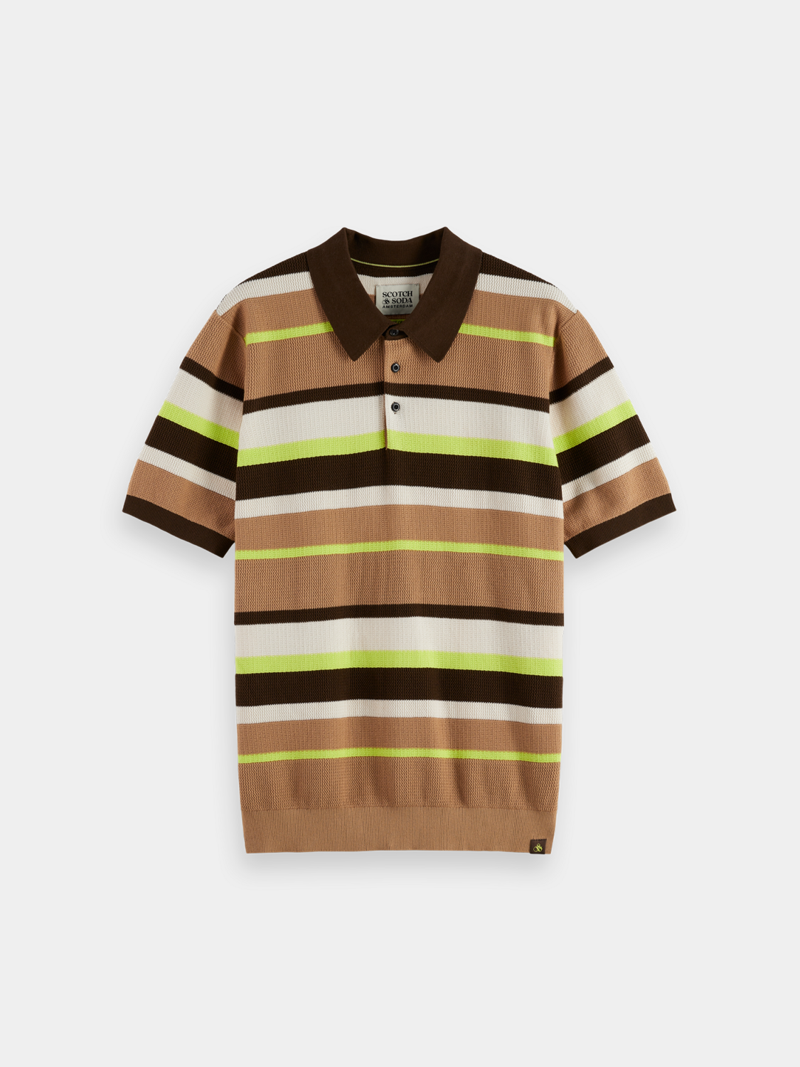 Knitted striped polo - Scotch & Soda AU
