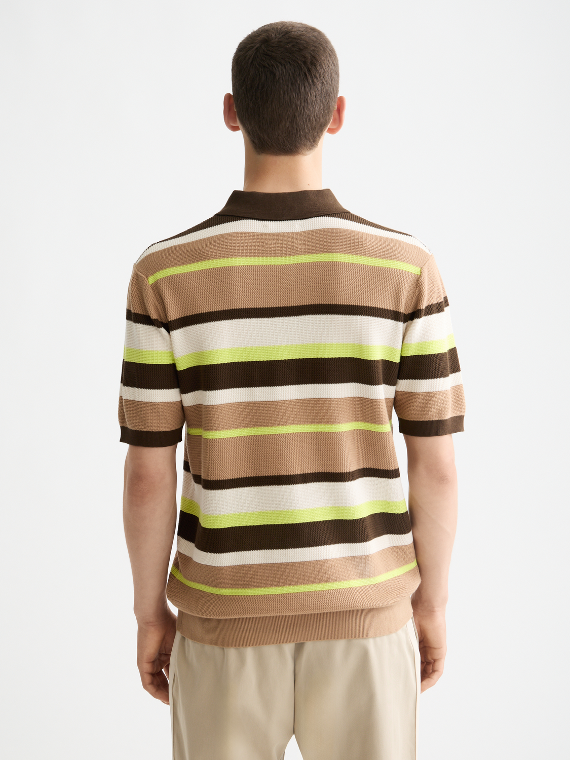 Knitted striped polo - Scotch & Soda AU