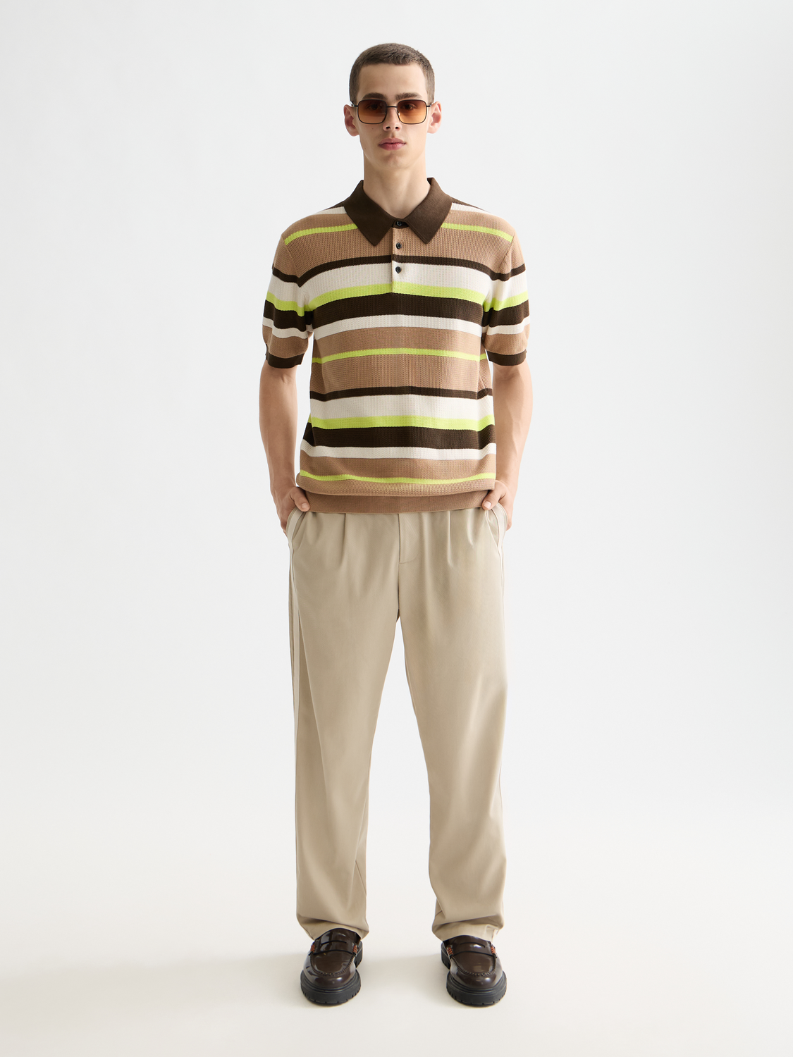 Knitted striped polo - Scotch & Soda AU