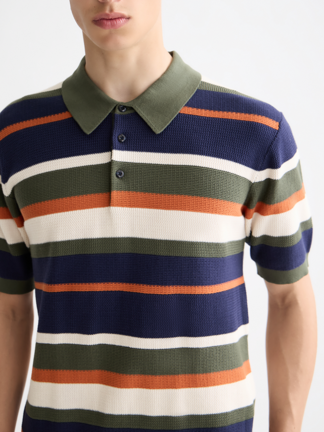 Knitted striped polo - Scotch & Soda AU