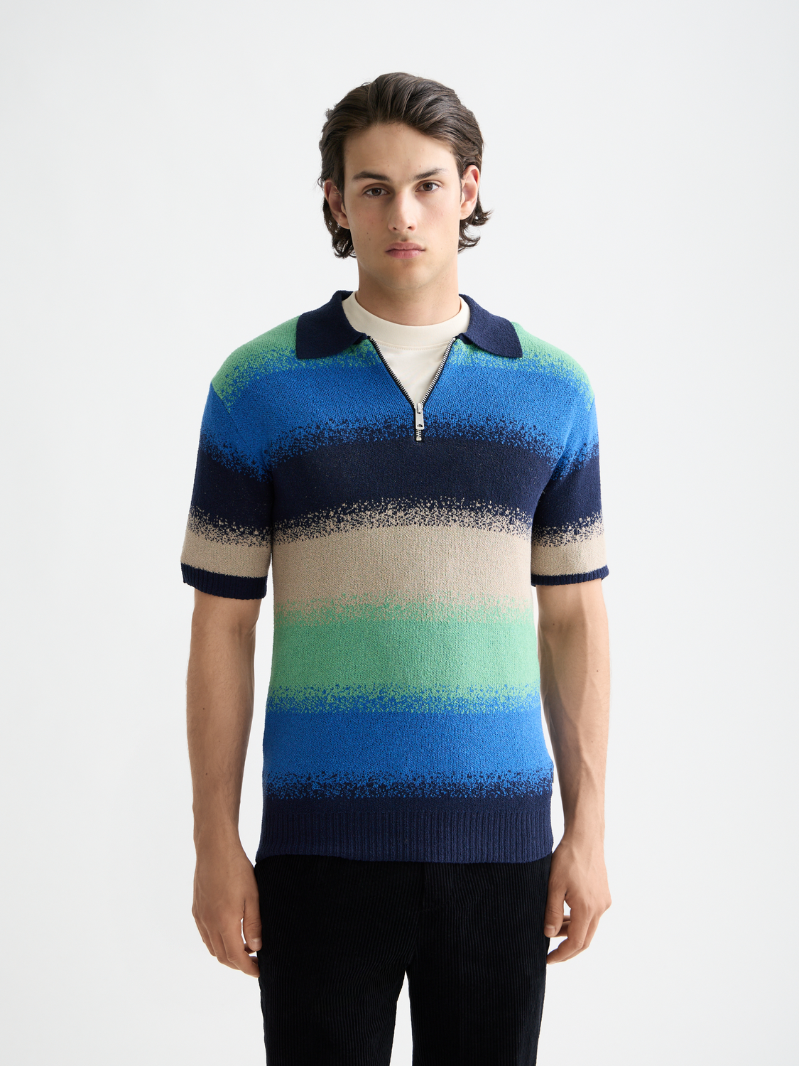 Knitted gradient polo - Scotch & Soda AU