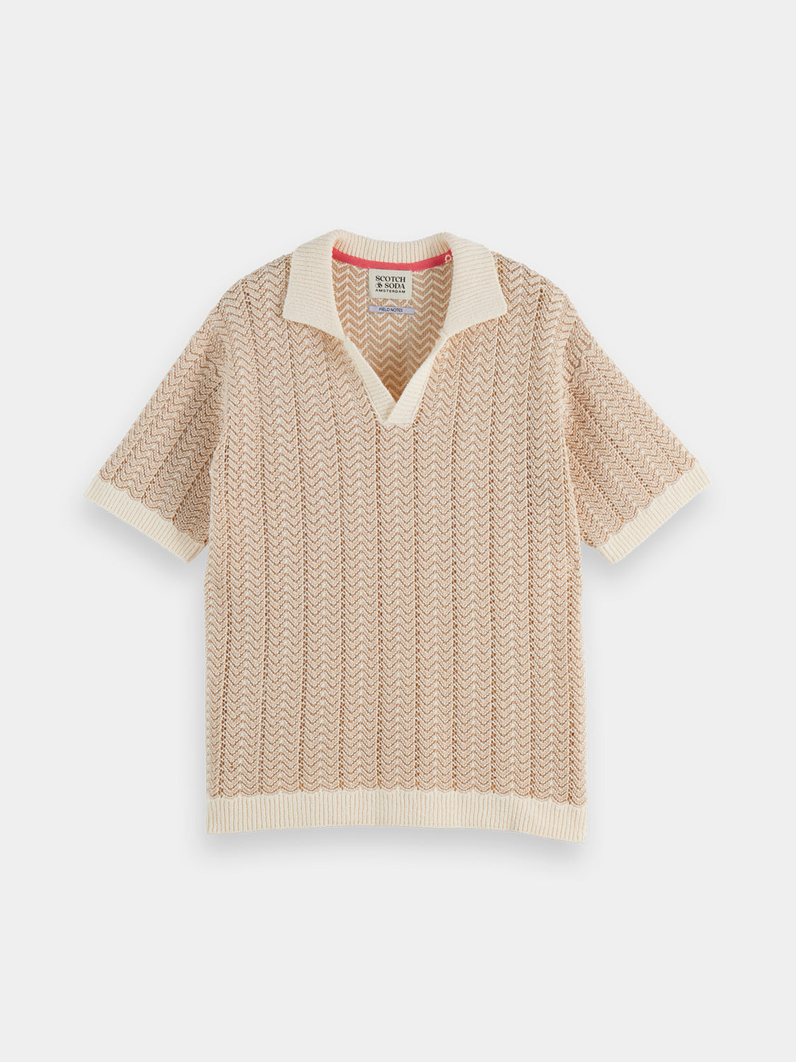 Knitted v-neck polo - Scotch & Soda AU