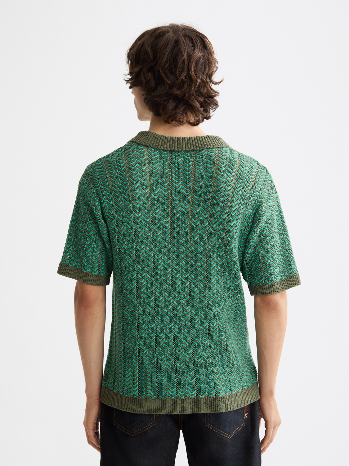 Knitted v-neck polo - Scotch & Soda AU