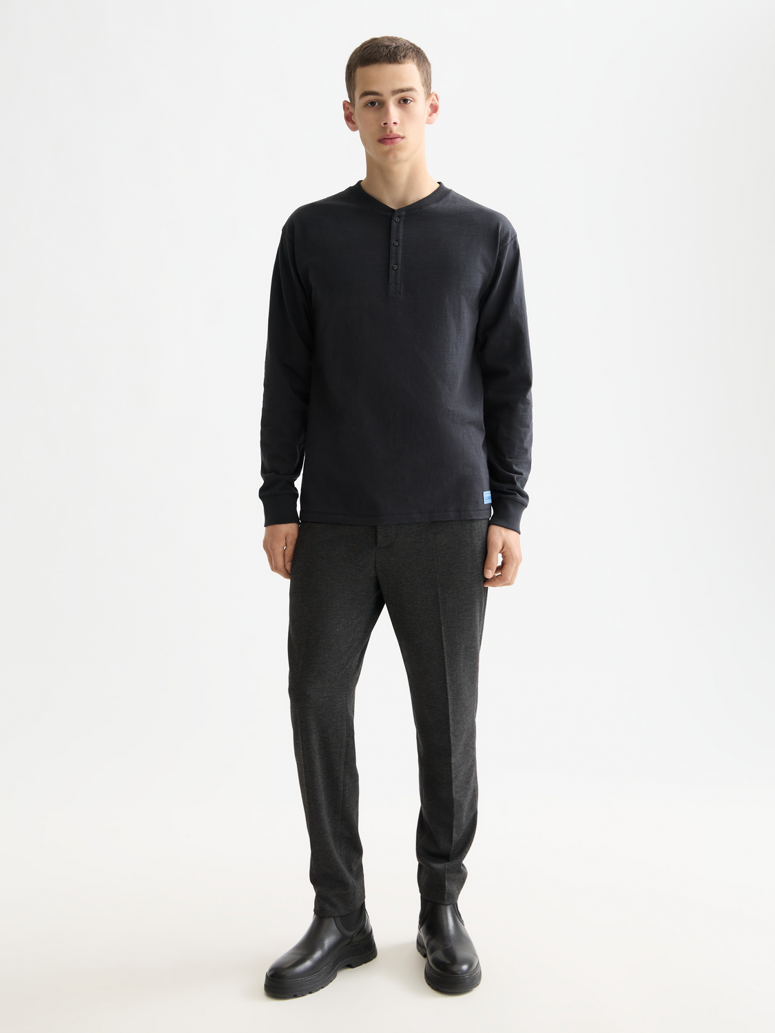 Slub Henley shirt - Scotch & Soda AU