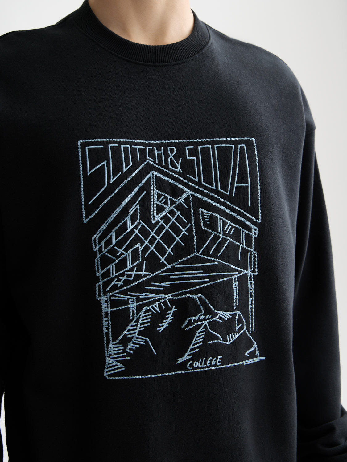Chest logo sweatshirt - Scotch & Soda AU
