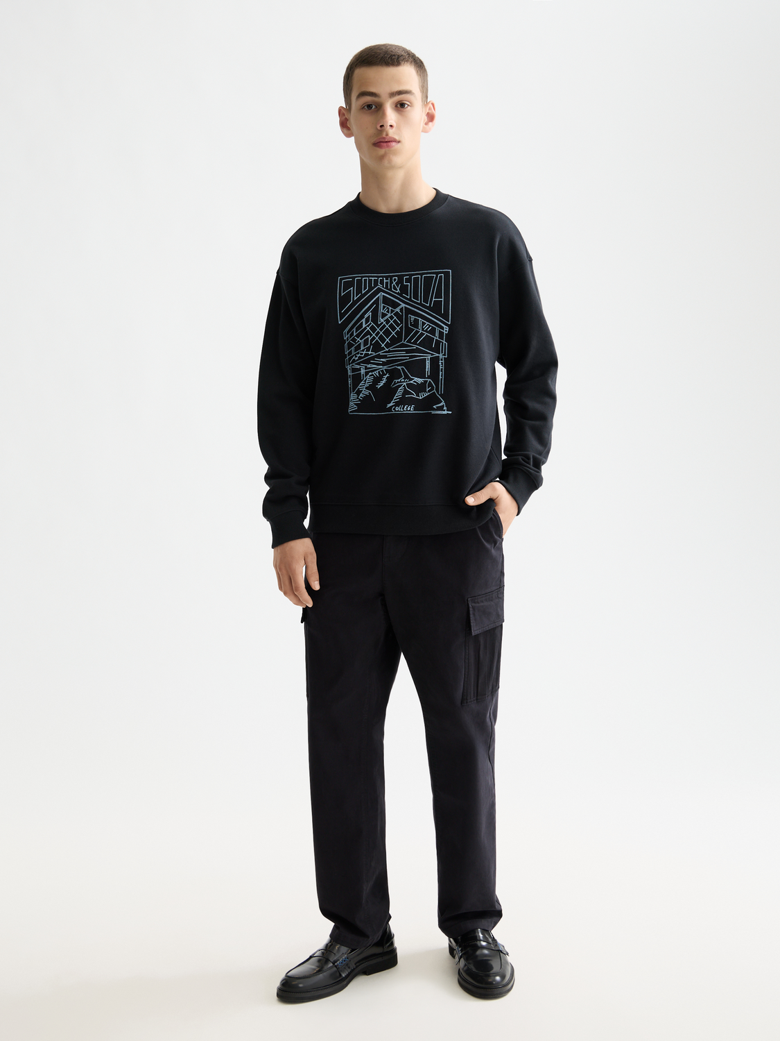Chest logo sweatshirt - Scotch & Soda AU