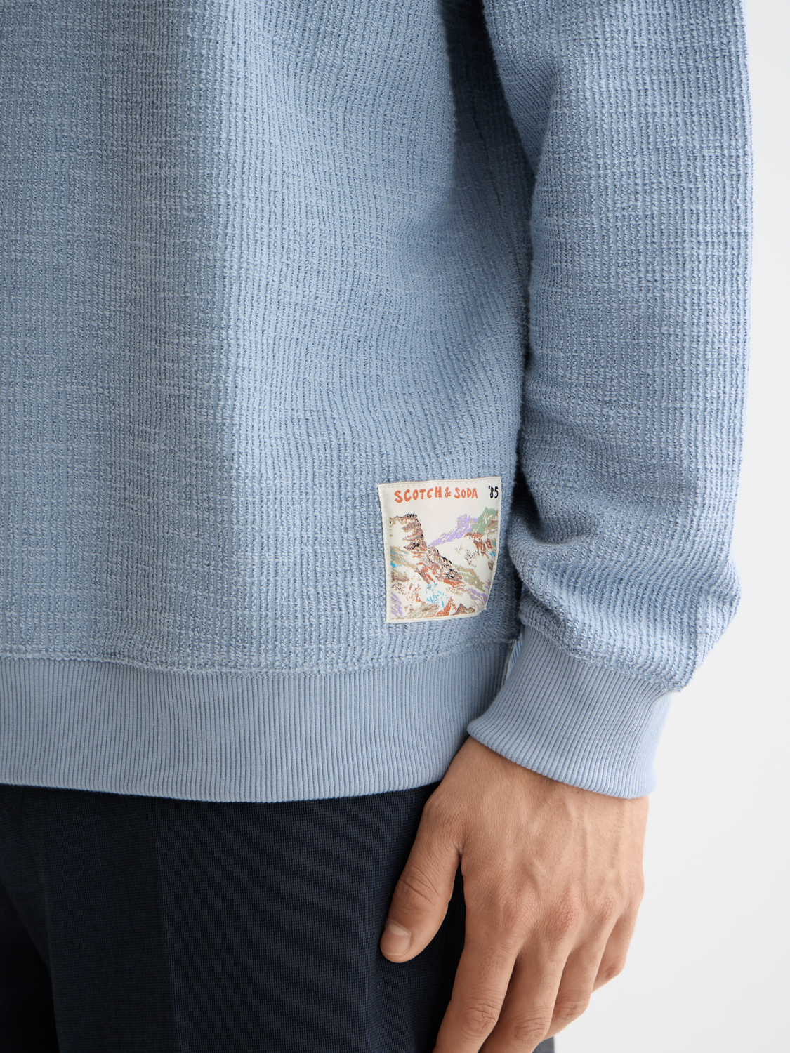 Textured sweatshirt - Scotch & Soda AU