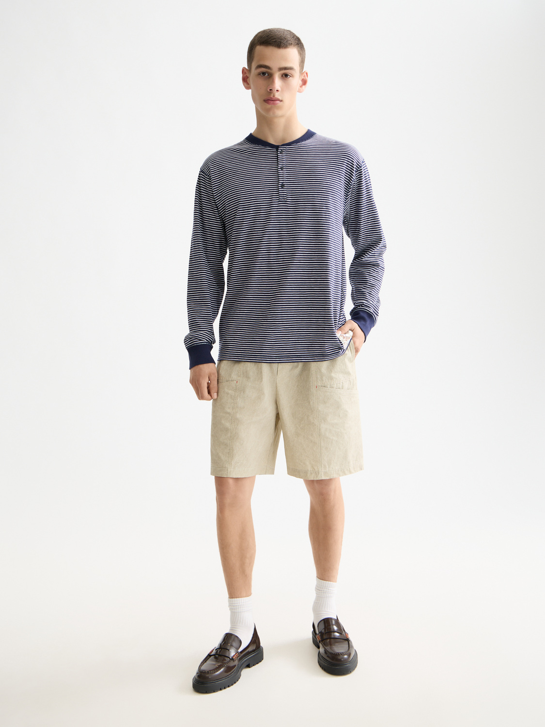 Striped henley shirt - Scotch & Soda AU