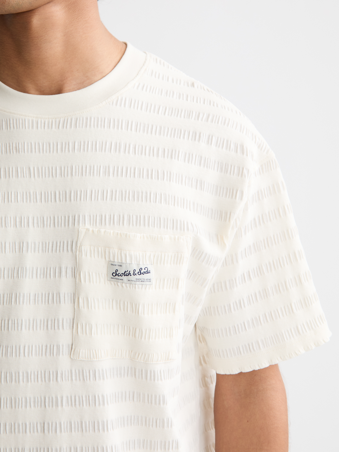 Textured t-shirt - Scotch & Soda AU