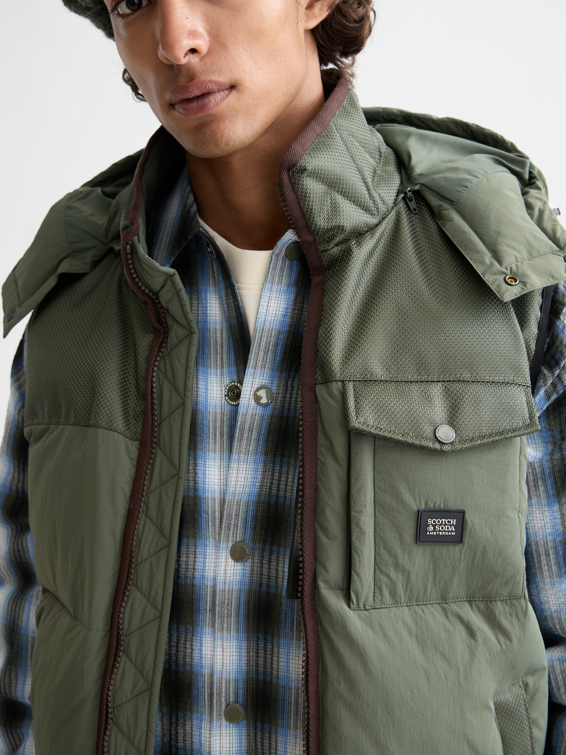 Hooded puffer vest - Scotch & Soda AU