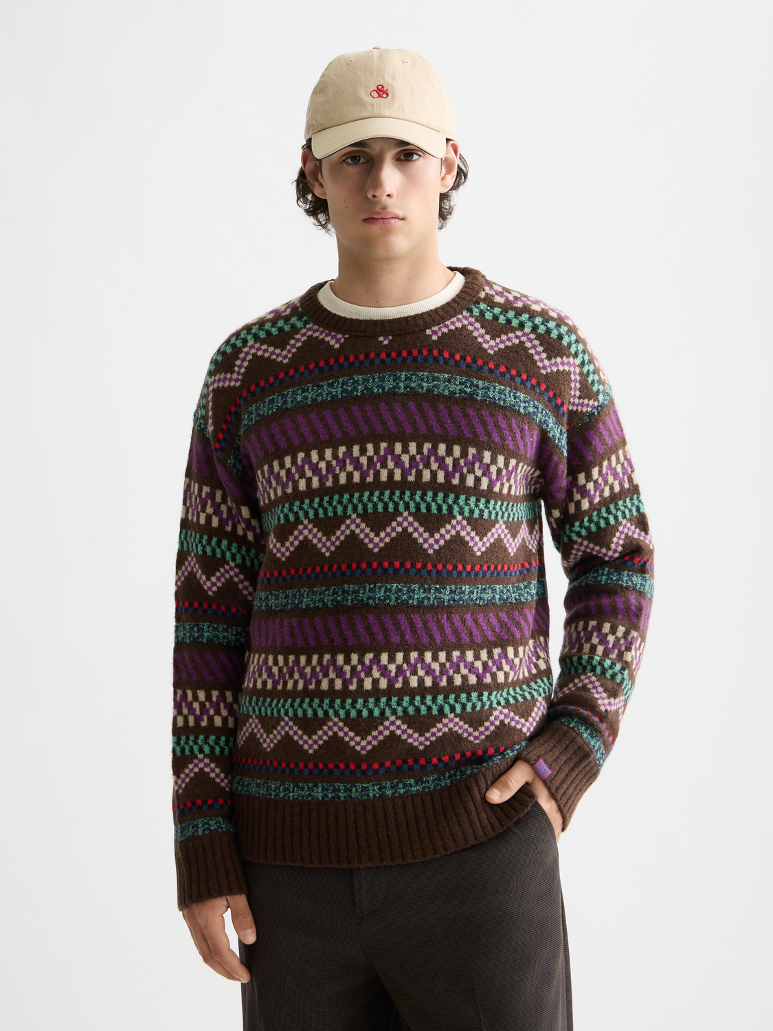 Jacquard knitted pullover - Scotch & Soda AU