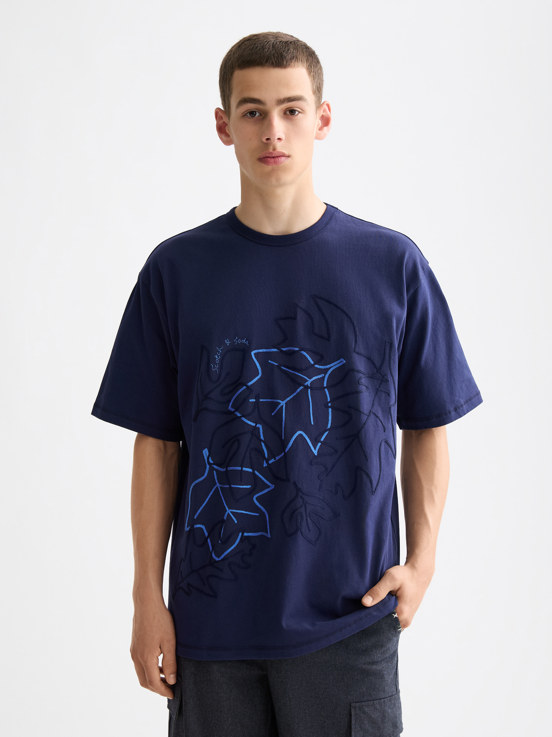 Embroidered t-shirt - Scotch & Soda AU