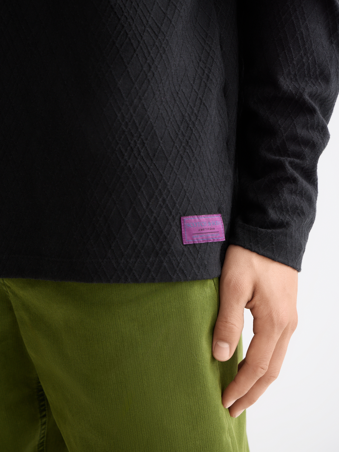 Jacquard long sleeved t-shirt - Scotch & Soda AU