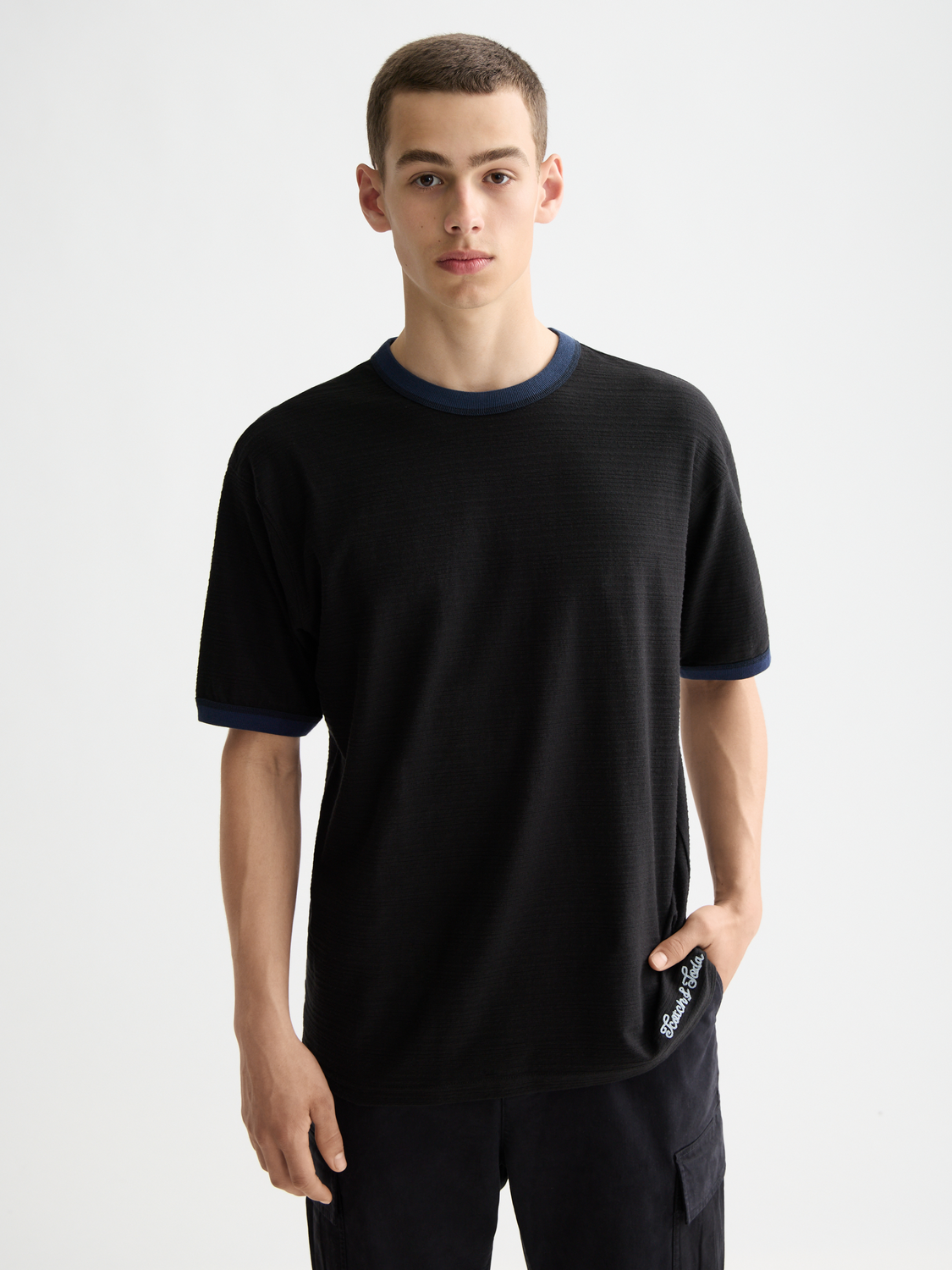 Bound neckline t-shirt - Scotch & Soda AU