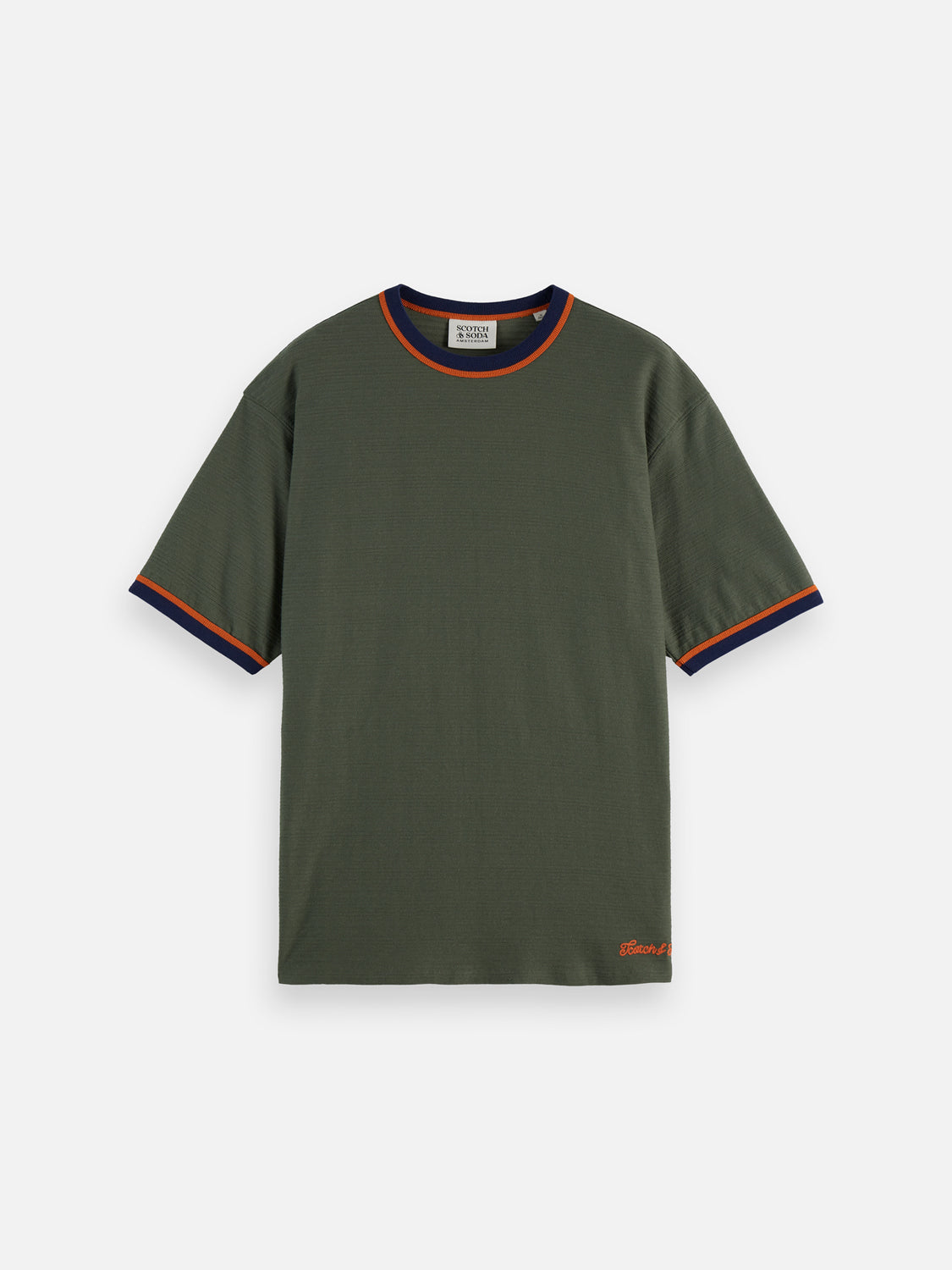 Bound neckline t-shirt - Scotch & Soda AU