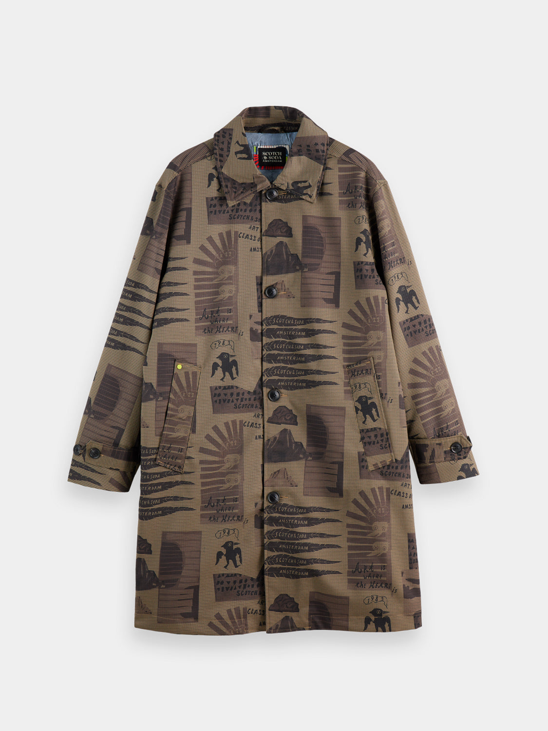 Printed car coat - Scotch & Soda AU