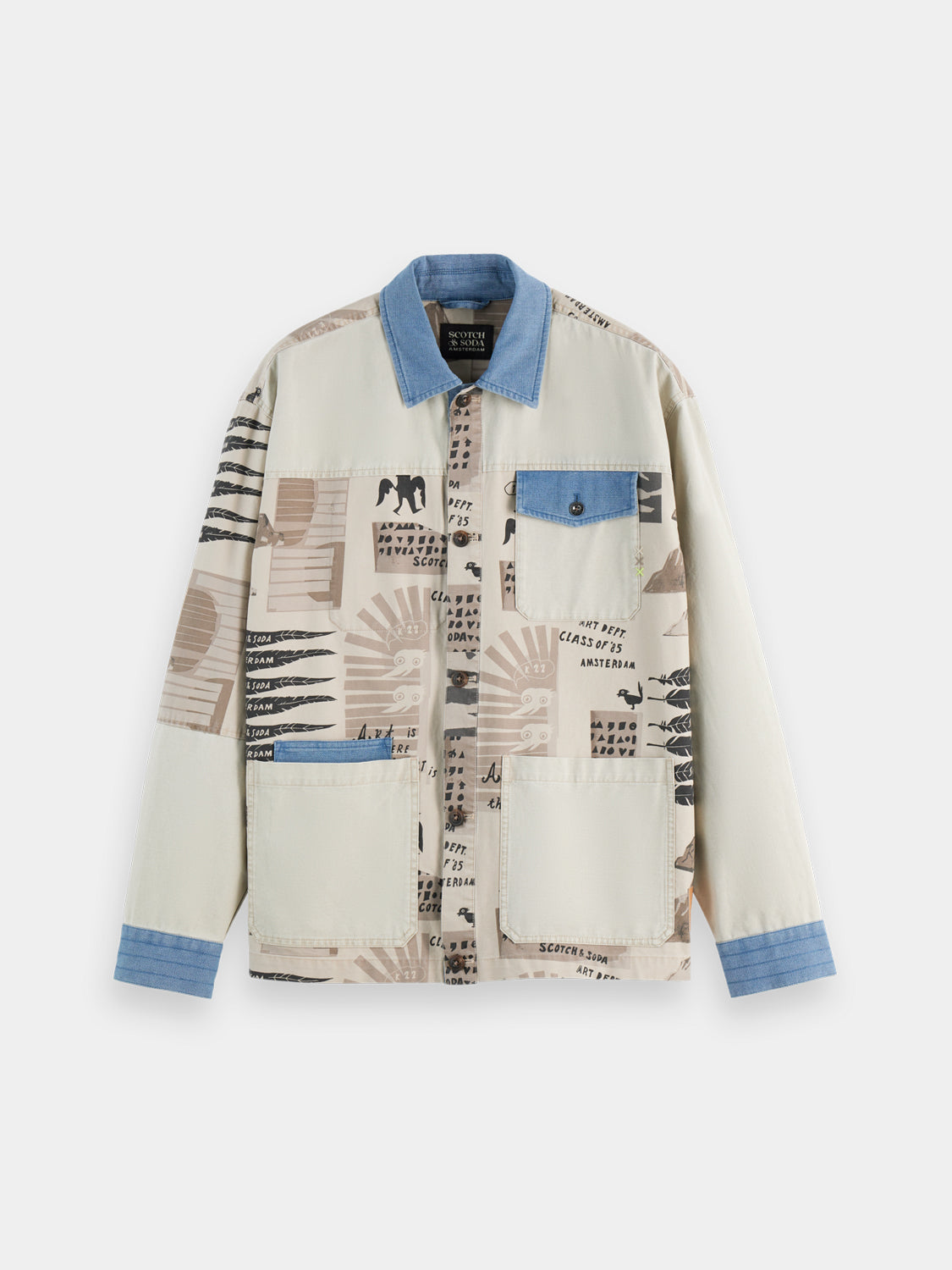 Printed worker jacket - Scotch & Soda AU