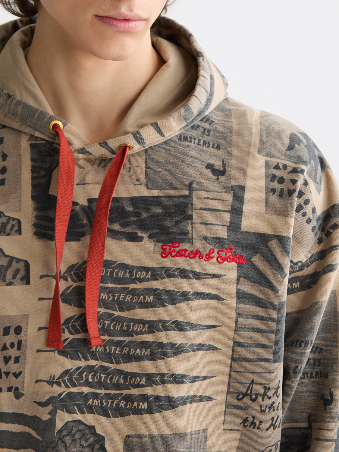 Printed hoodie - Scotch & Soda AU