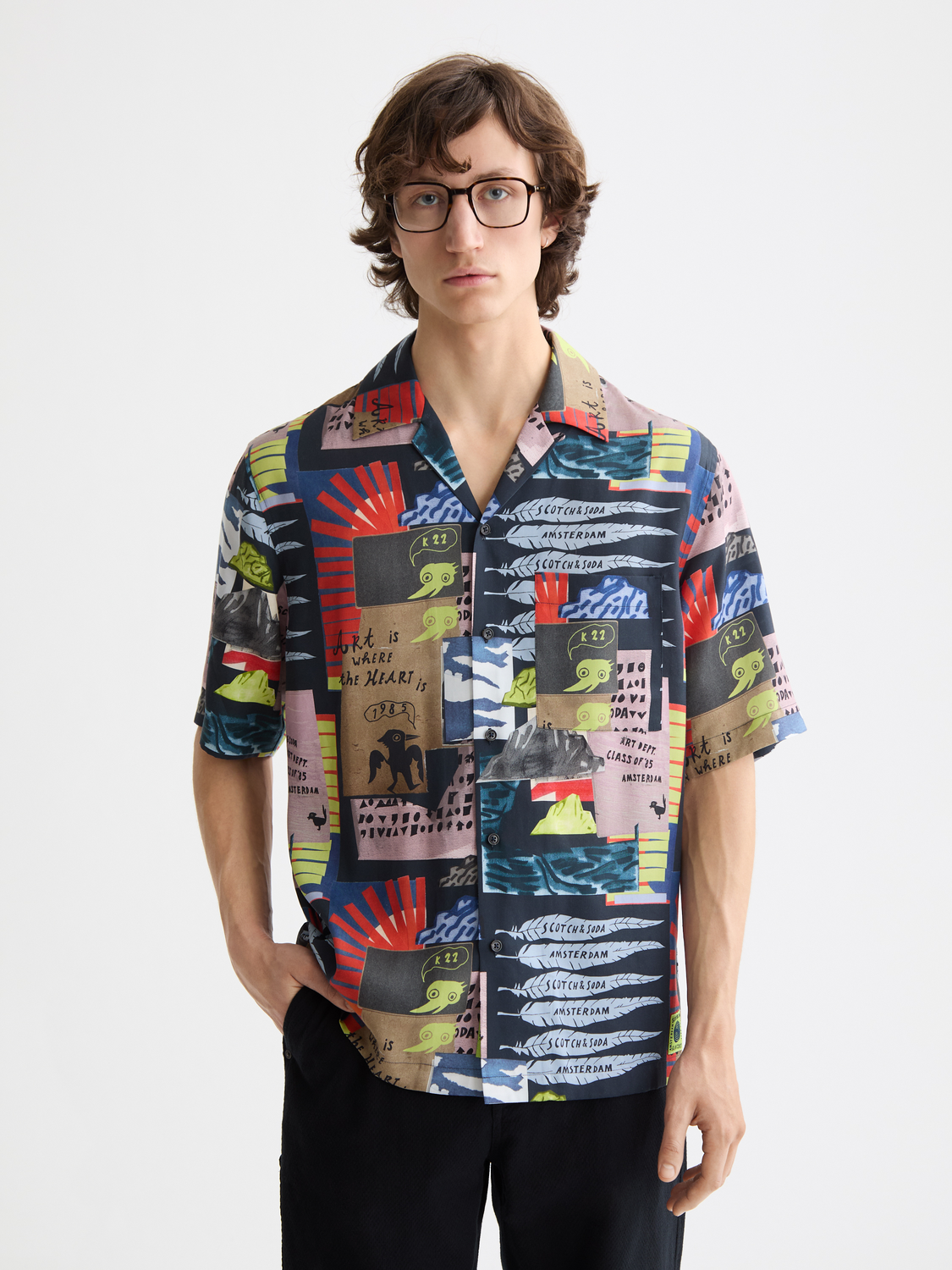 Printed short sleeved shirt - Scotch & Soda AU
