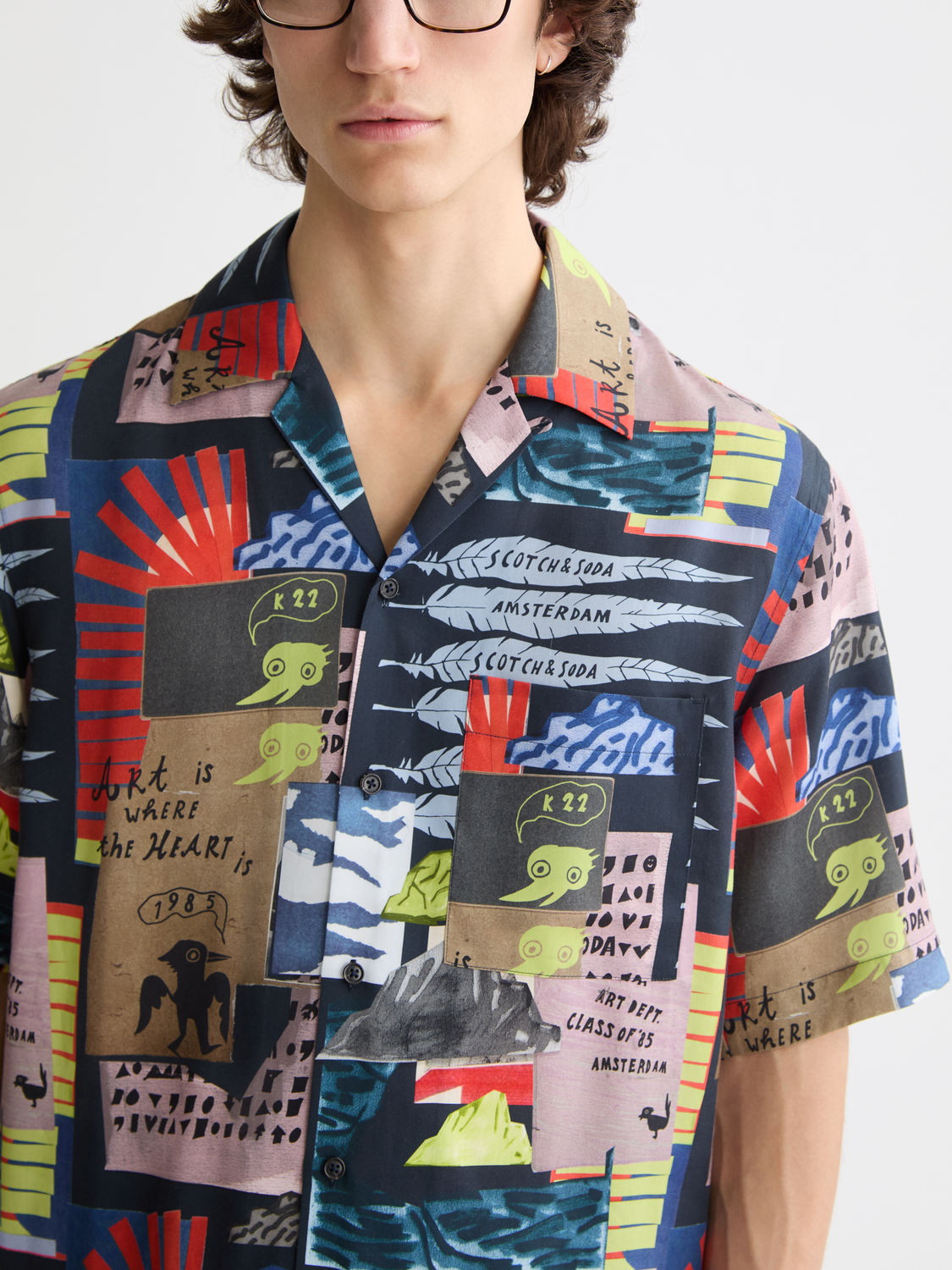 Printed short sleeved shirt - Scotch & Soda AU