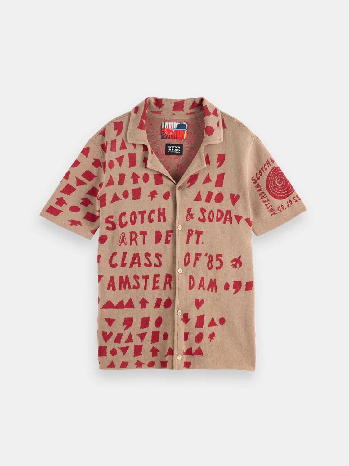 Jacquard knitted shirt - Scotch & Soda AU