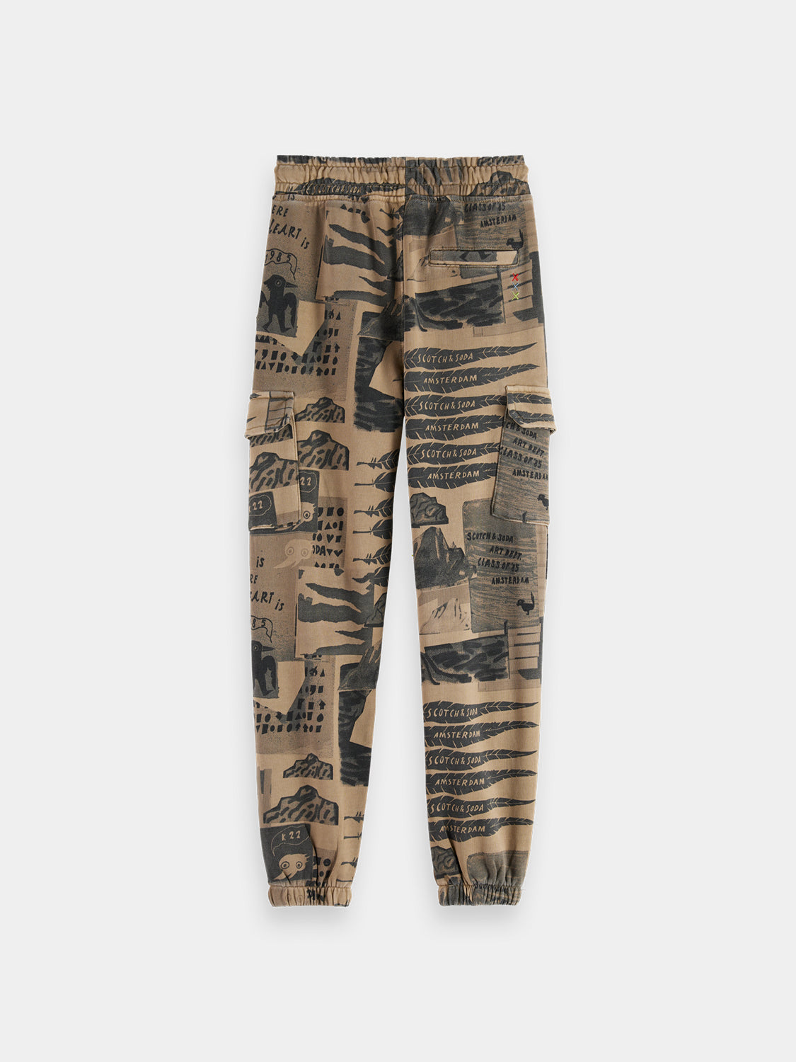 Kids - Printed cargo sweatpants - Scotch & Soda AU