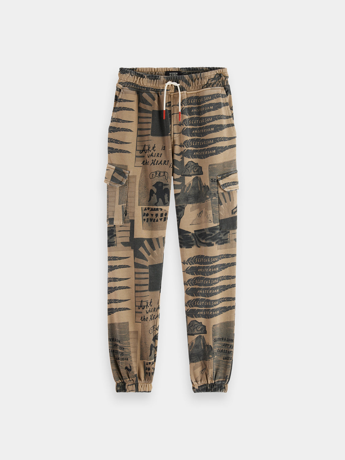 Kids - Printed cargo sweatpants - Scotch & Soda AU