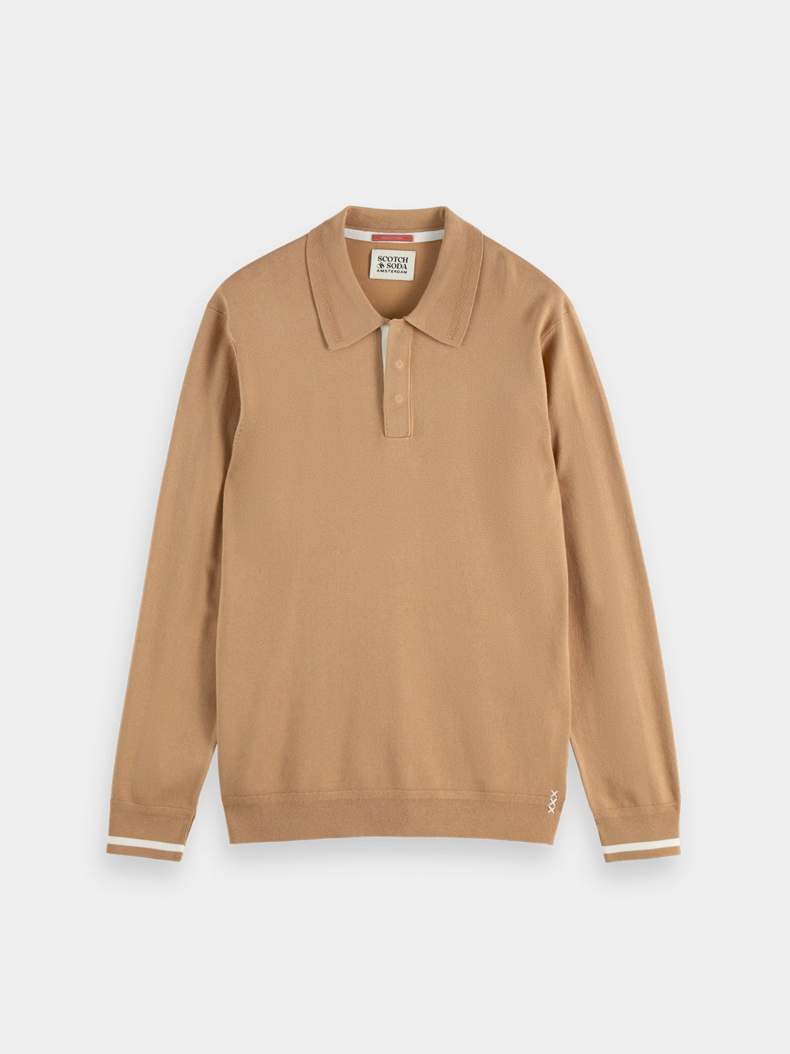 Knitted long sleeved polo - Scotch & Soda AU