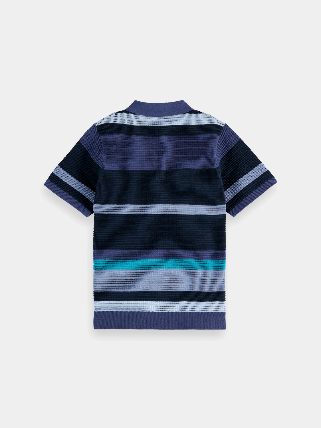Kids - Striped knitted polo - Scotch & Soda AU