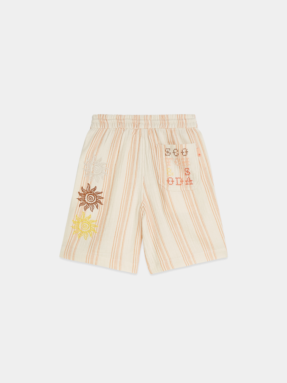 Kids - Embroidered striped shorts - Scotch & Soda AU