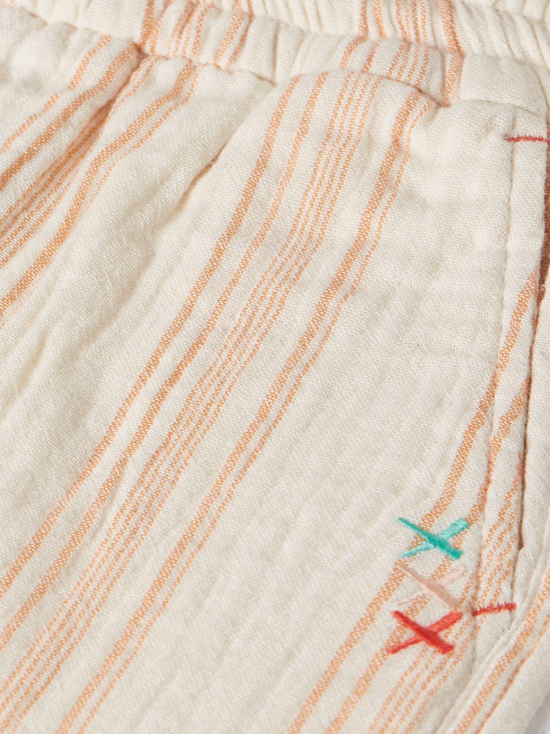 Kids - Embroidered striped shorts - Scotch & Soda AU