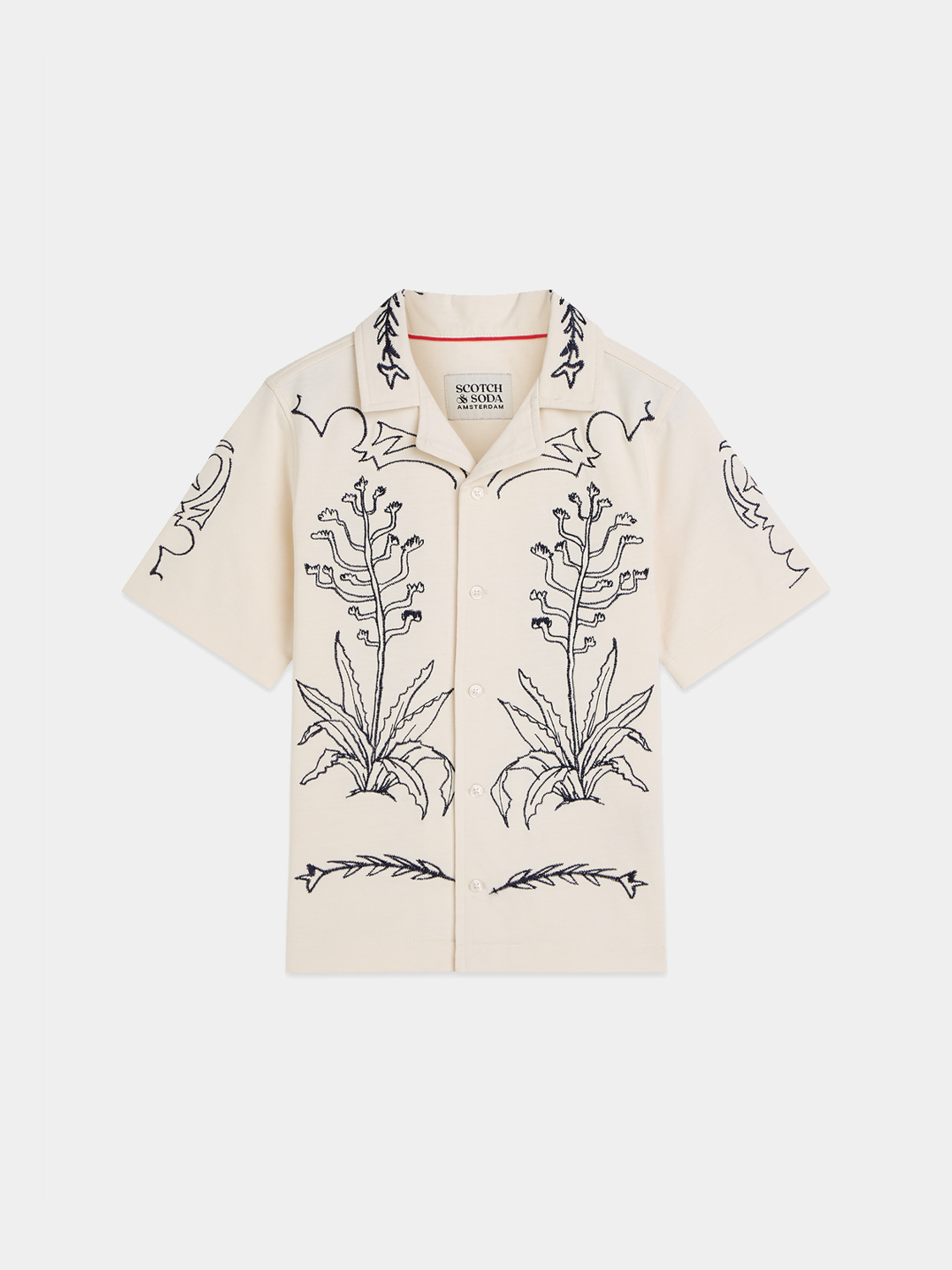 Kids - Printed short sleeved shirt - Scotch & Soda AU