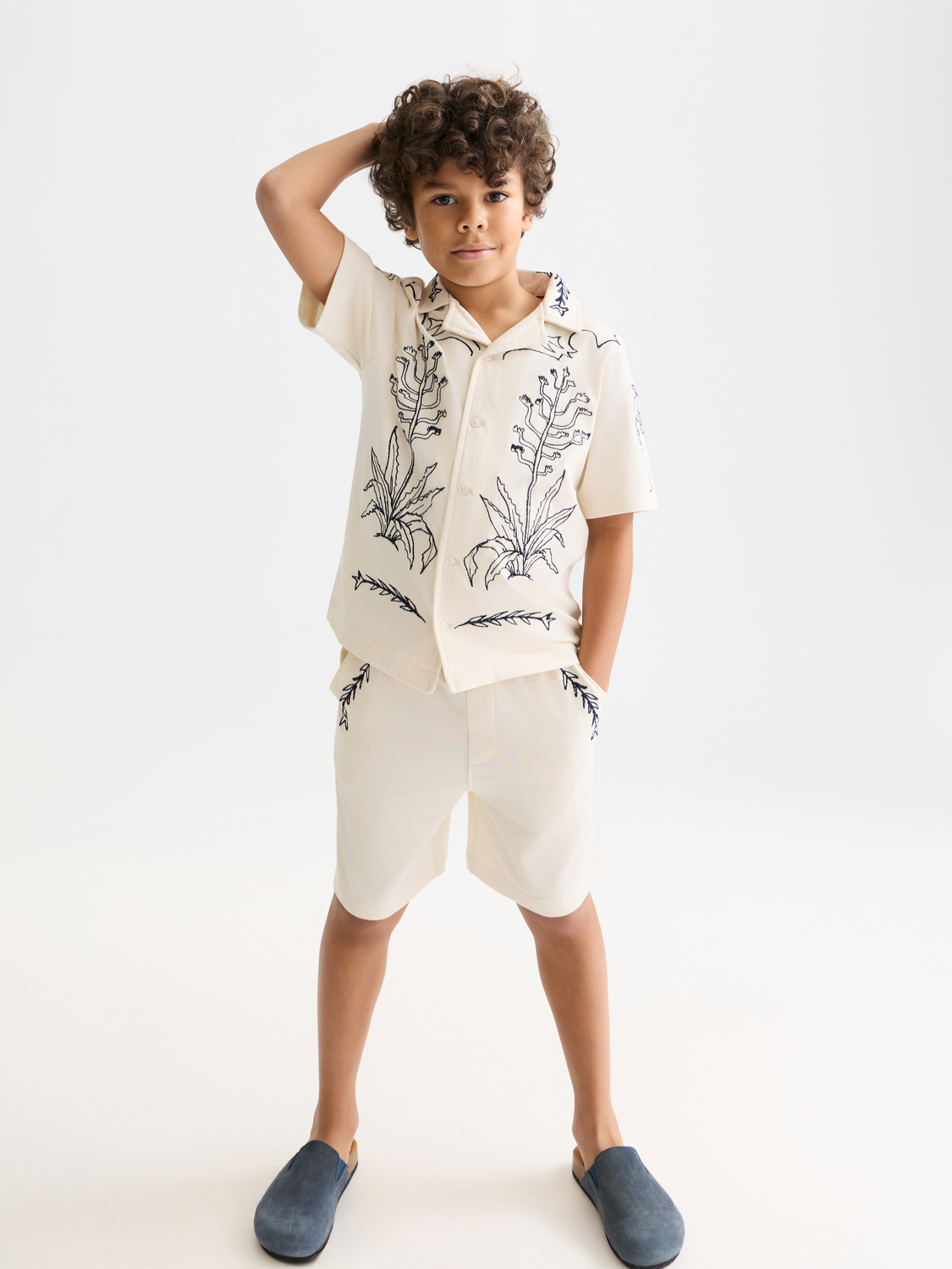 Kids - Printed short sleeved shirt - Scotch & Soda AU