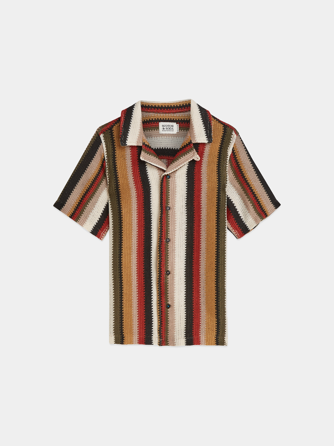 Kids - Knitted short sleeved shirt - Scotch & Soda AU