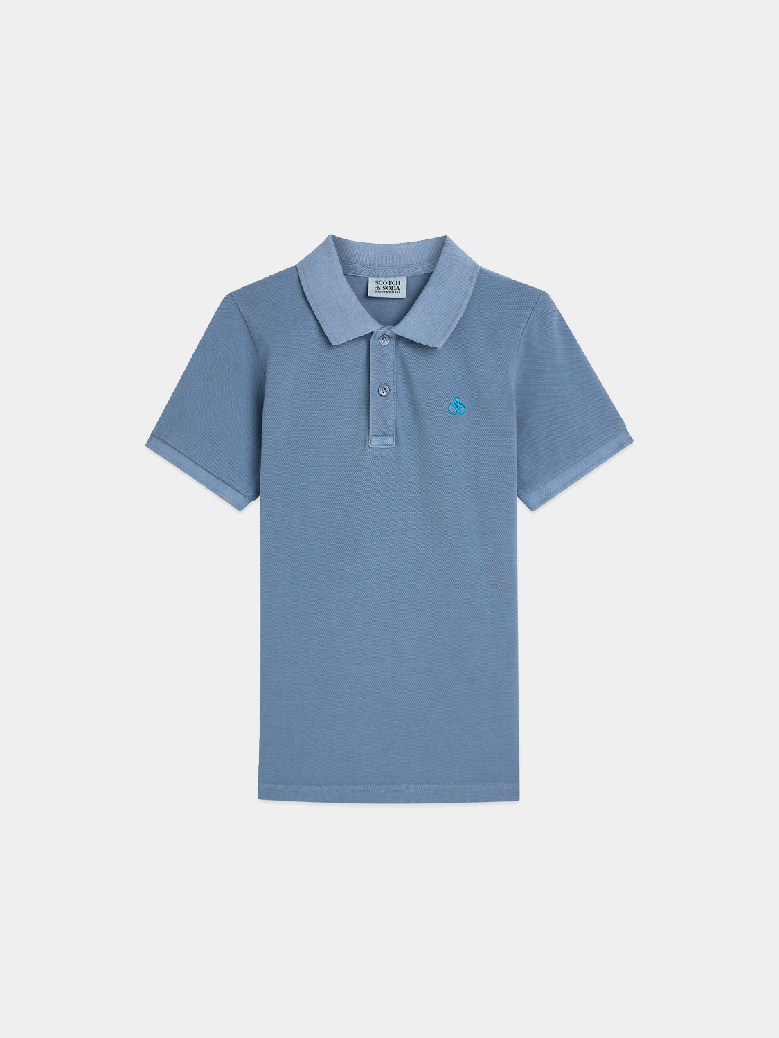 Kids - Garment-dyed pique polo - Scotch & Soda AU