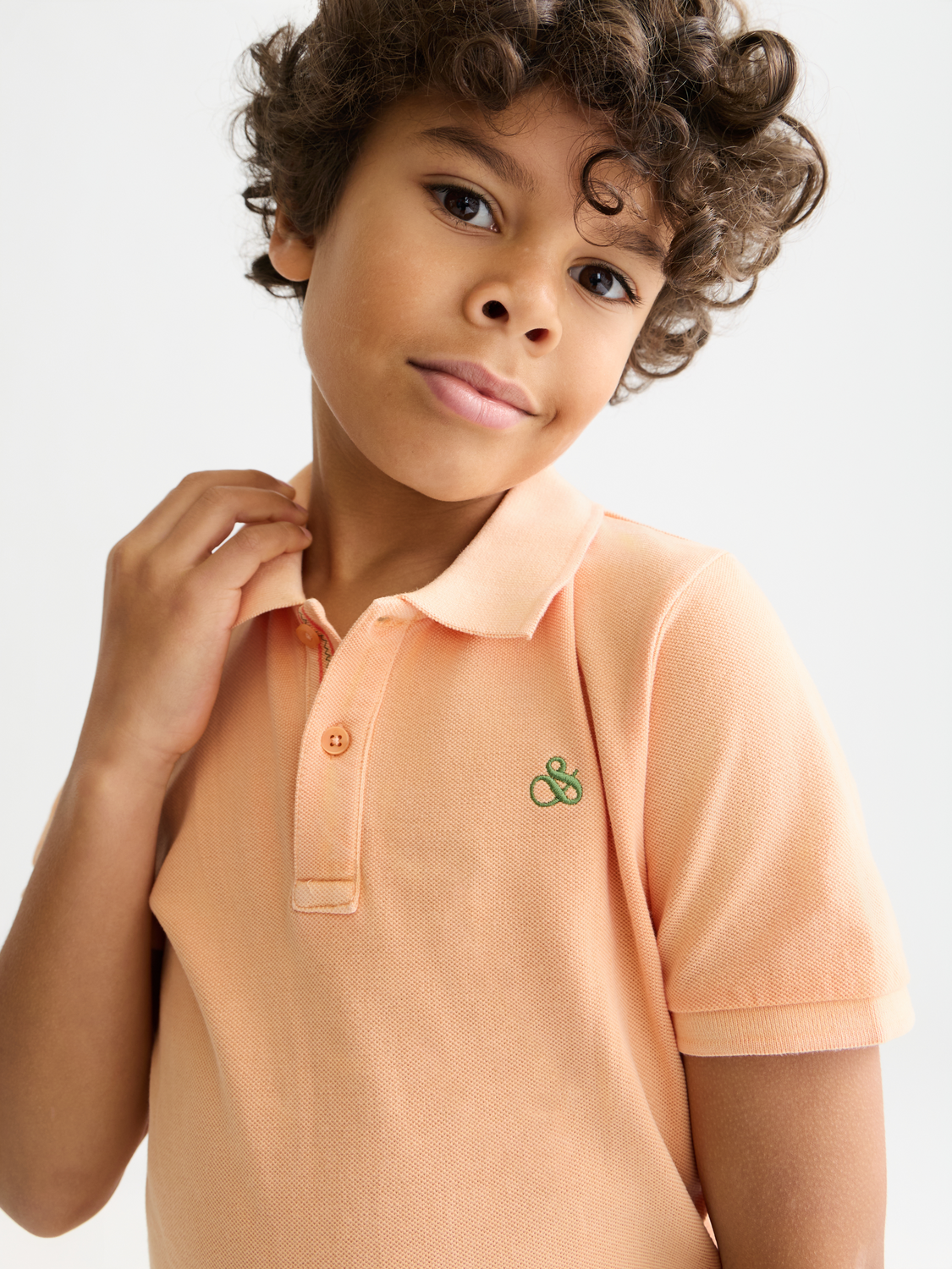 Kids - Garment-dyed pique polo - Scotch & Soda AU