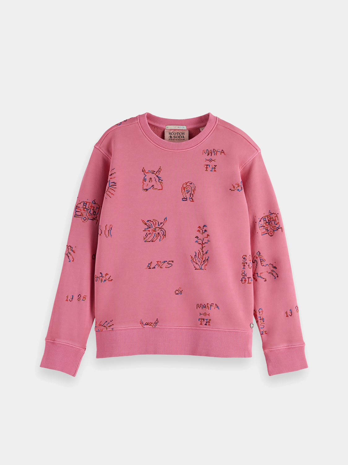 Kids - Embroidered sweatshirt - Scotch & Soda AU