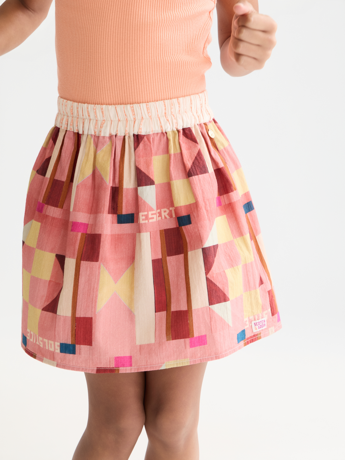 Kids - Printed seersucker skirt - Scotch & Soda AU