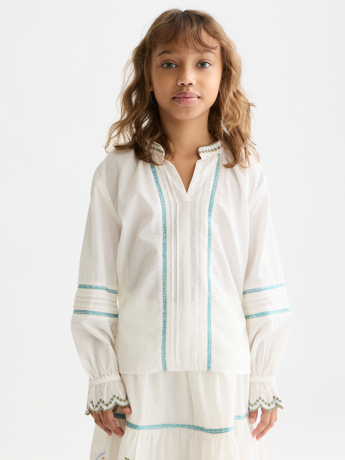 Kids - Embroidered cuffe shirt - Scotch & Soda AU