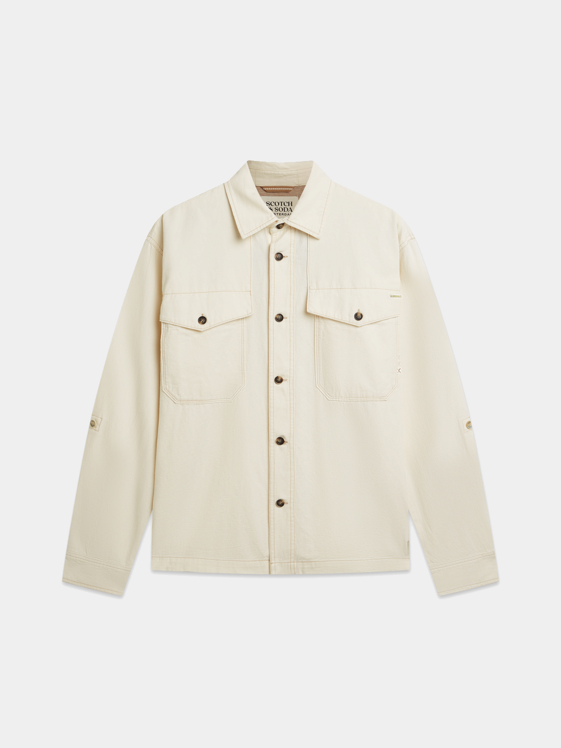 Cotton-linen overshirt - Scotch & Soda AU