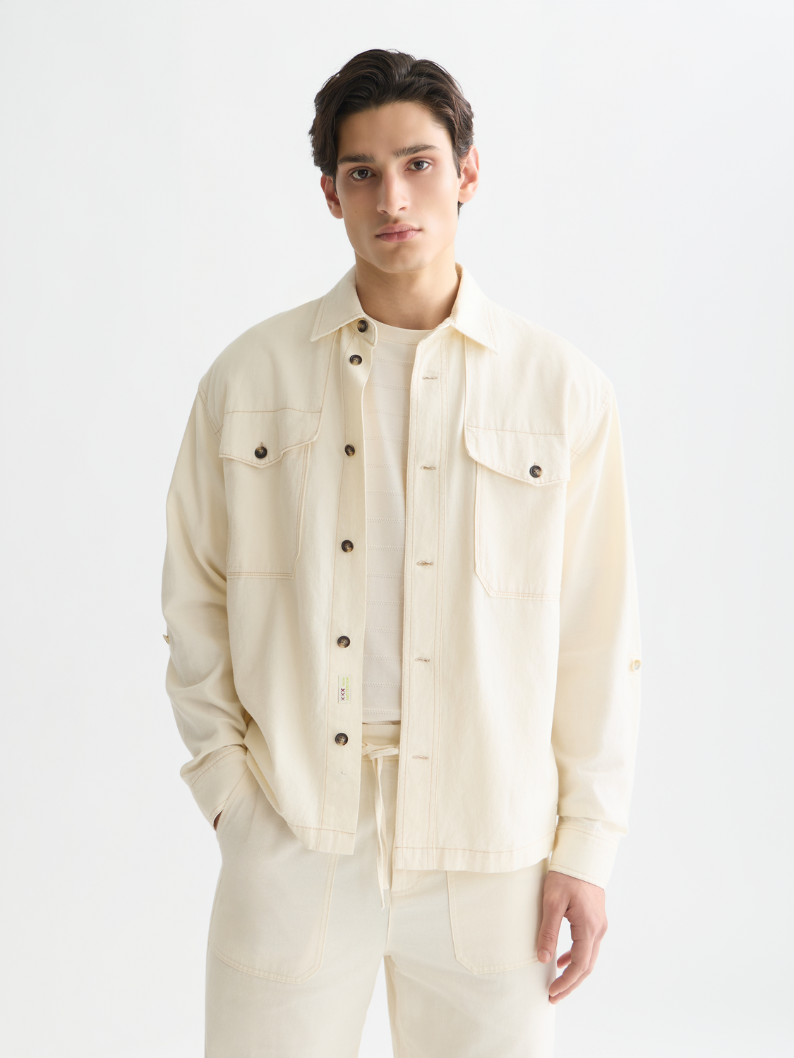 Cotton-linen overshirt - Scotch & Soda AU
