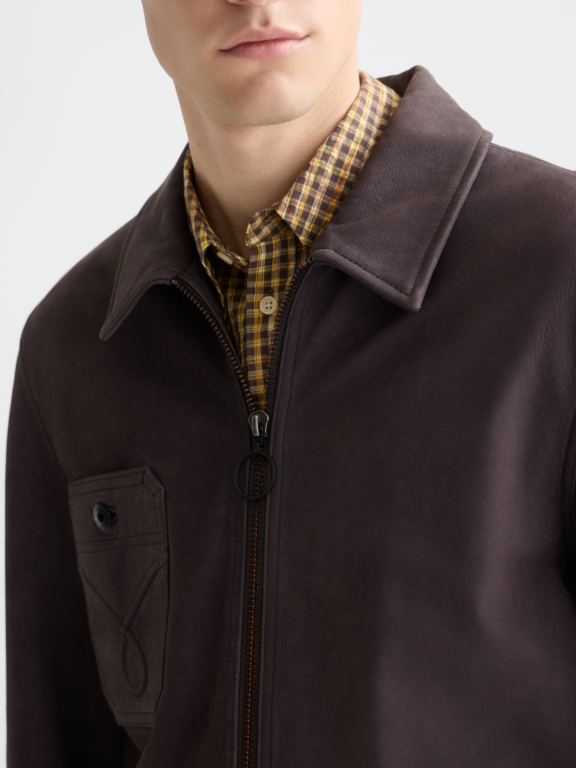Suede leather jacket - Scotch & Soda AU