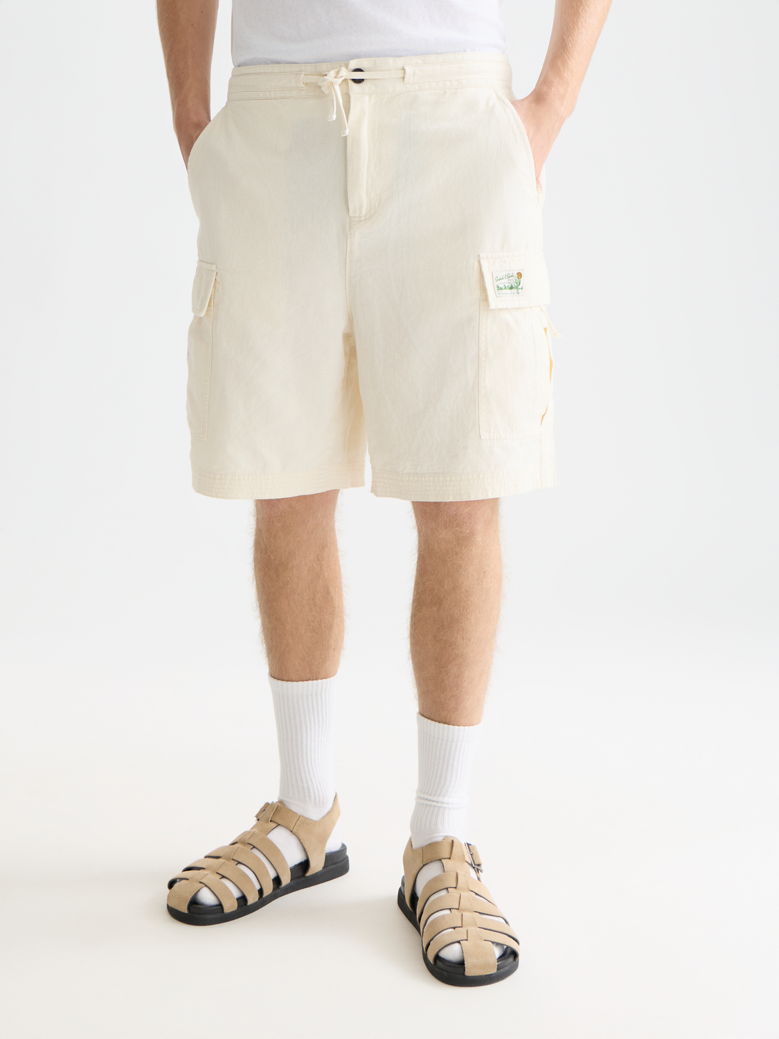 Cargo linen shorts - Scotch & Soda AU
