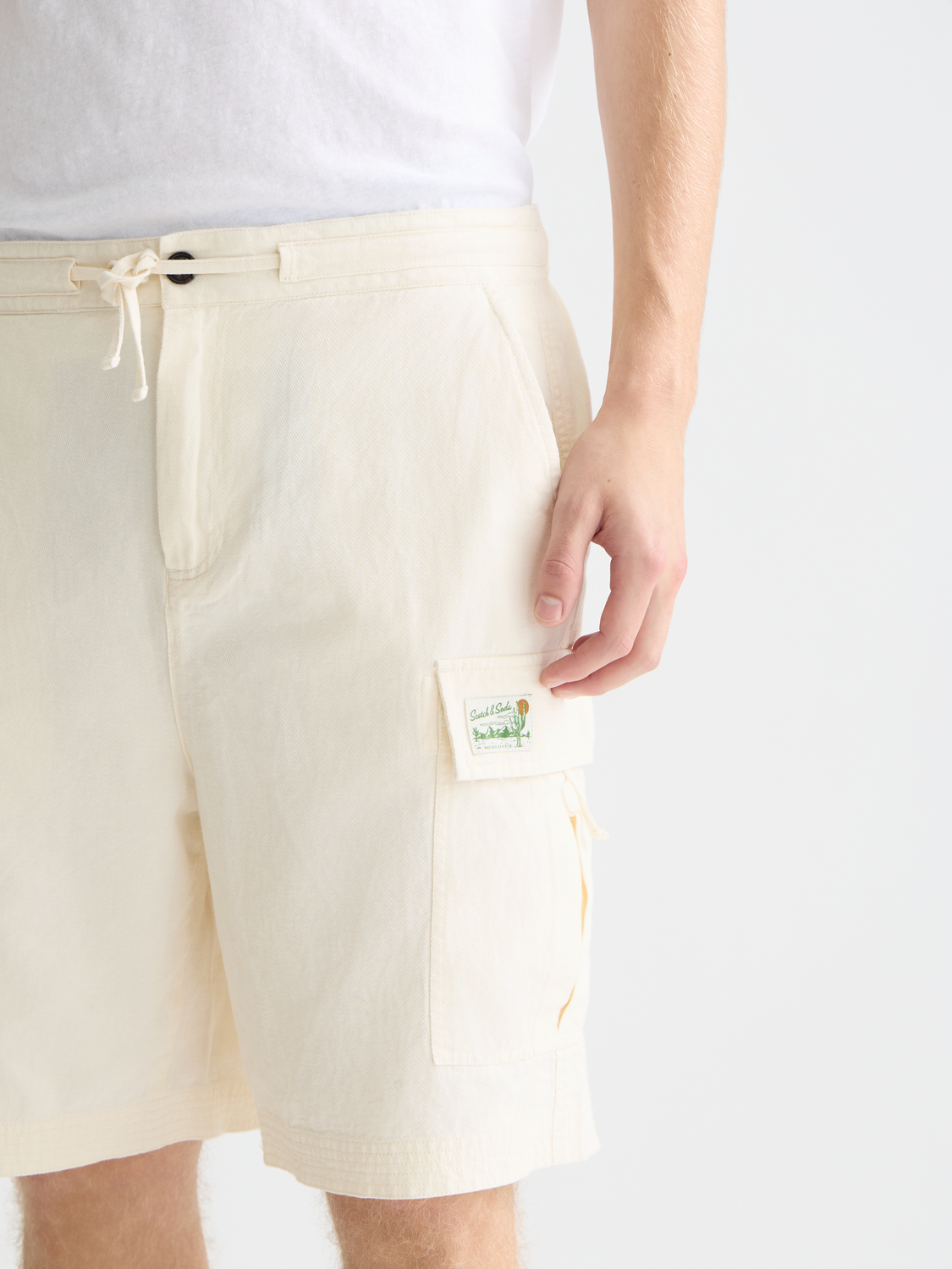 Cargo linen shorts - Scotch & Soda AU