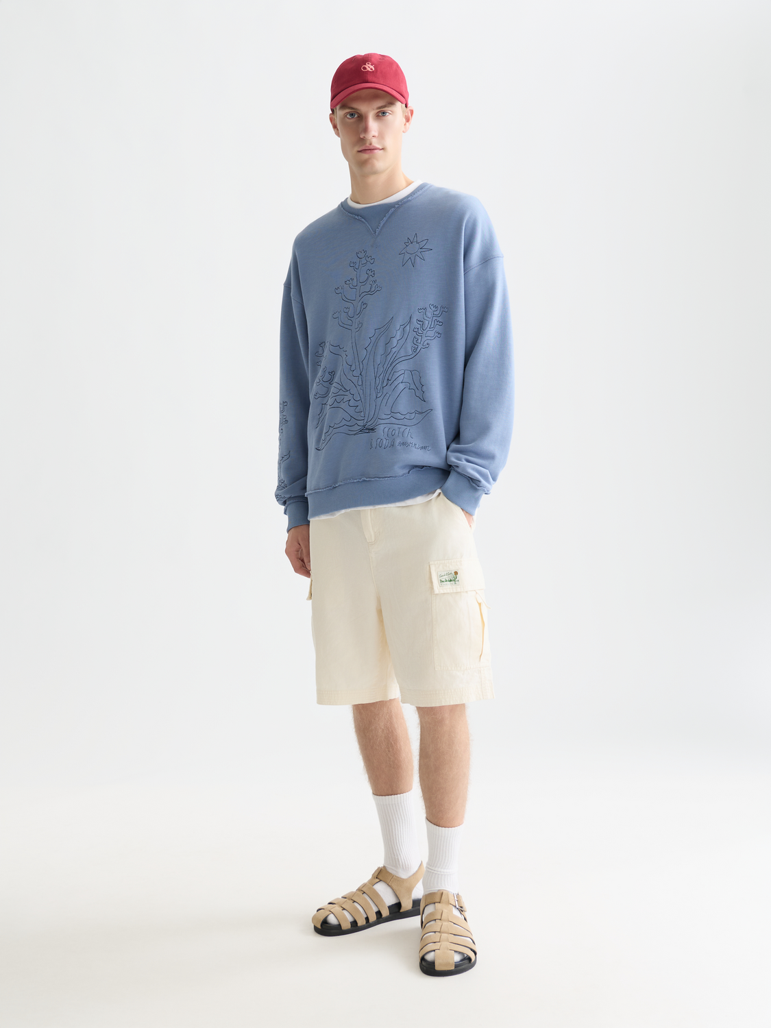 Cargo linen shorts - Scotch & Soda AU