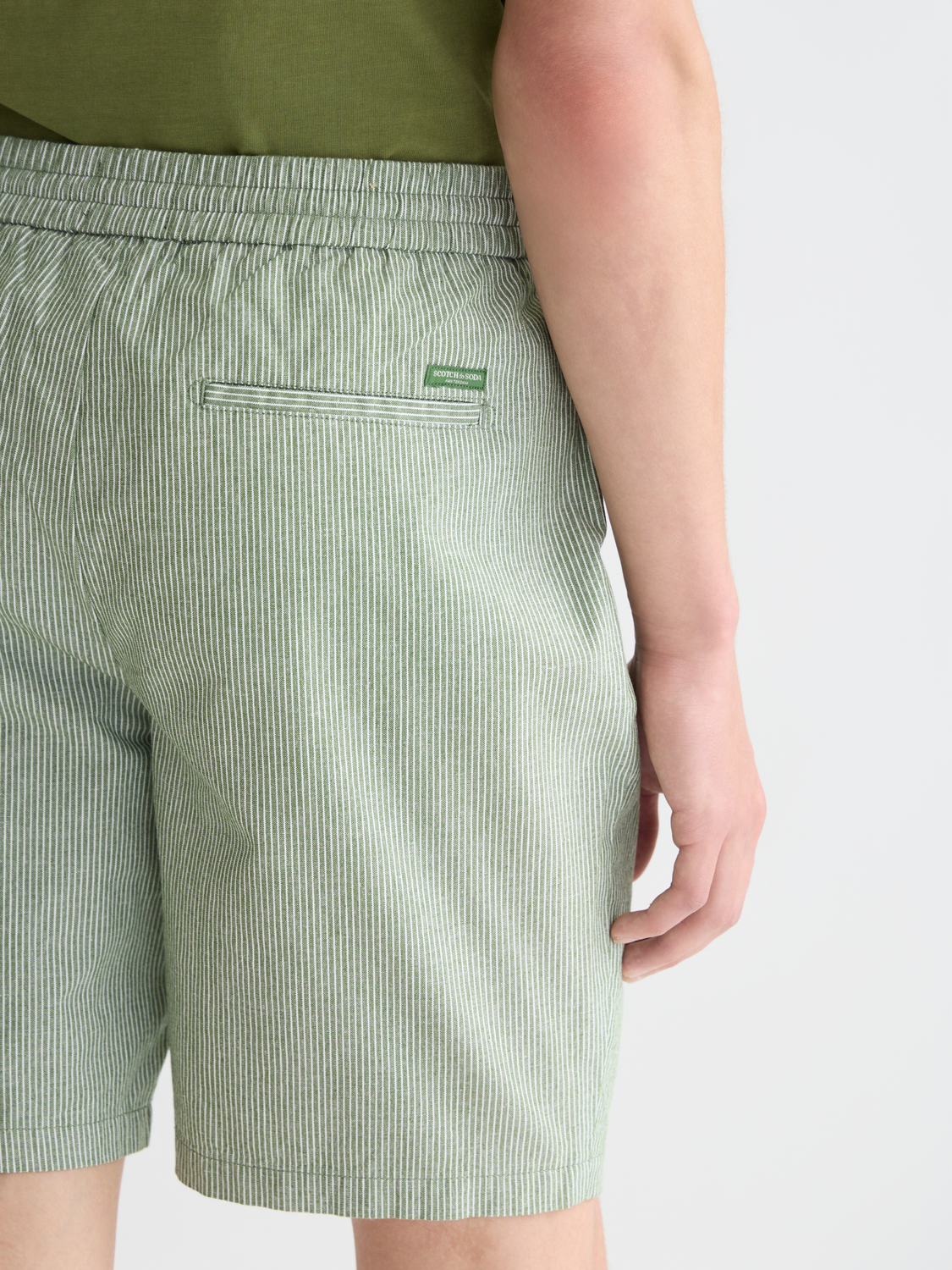 Fave cotton-linen shorts - Scotch & Soda AU