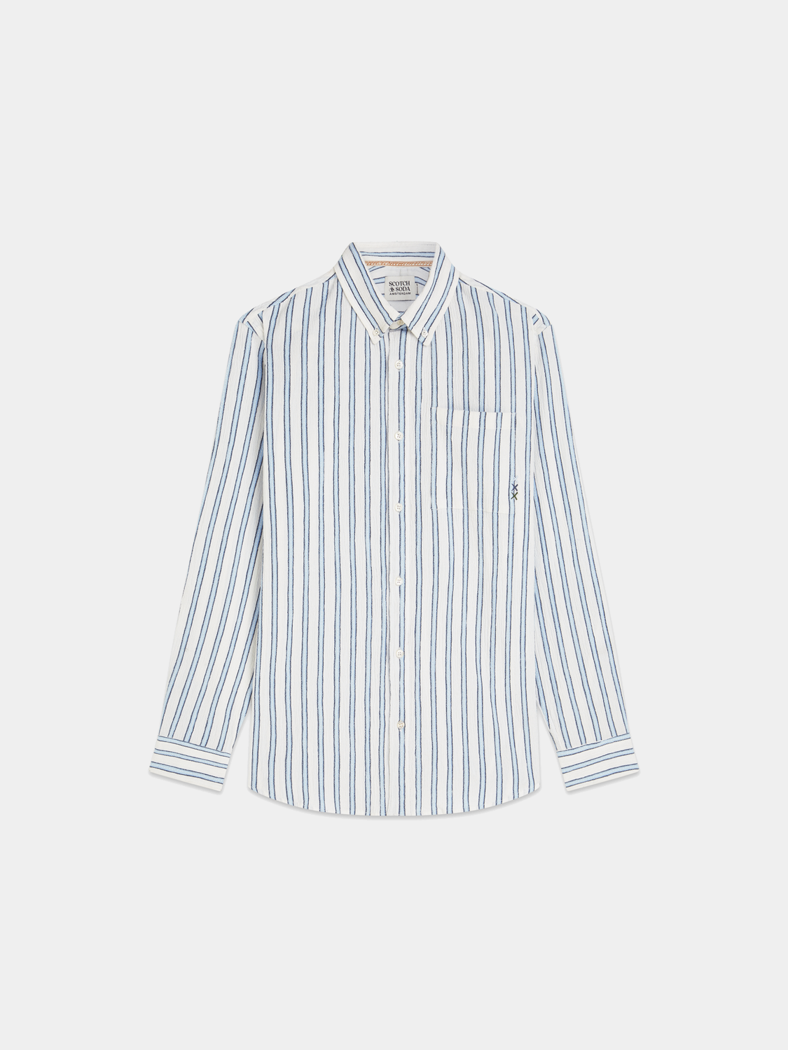 Striped crinkle shirt - Scotch & Soda AU