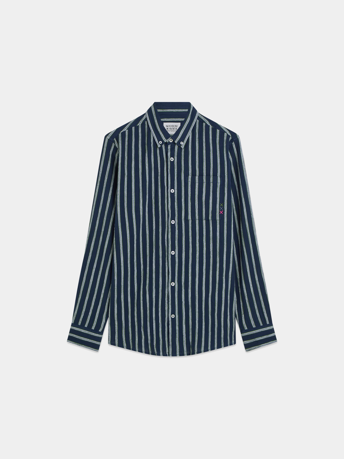 Striped crinkle shirt - Scotch & Soda AU